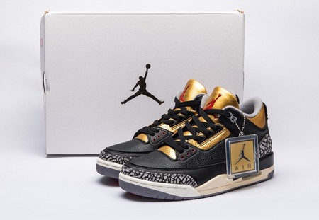 Air Jordan 3 Black Gold CK9246-067 Size 40.5-47